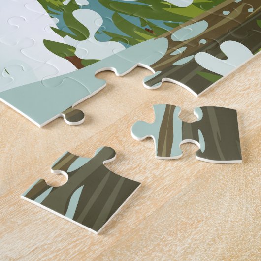 Skipposter Engelberg Schweiz Puzzle (Seite)