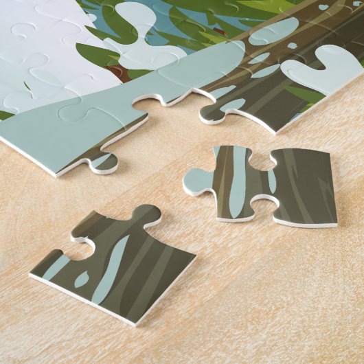 Skipposter Engelberg Schweiz Puzzle (Seite)