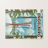 Skipposter Engelberg Schweiz Puzzle (Horizontal)