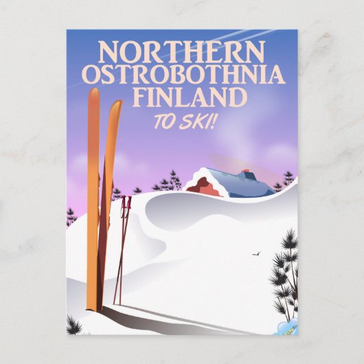 Skipposter Nord-Ostbottnien Postkarte (Vorderseite)