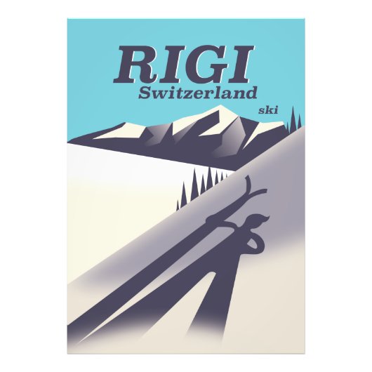 Skipposter Rigi Schweiz Fotodruck (Vorne)