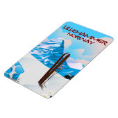Skipposter von Lillehammer Norwegen. Magnet (Linke Seite)