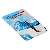 Skipposter von Lillehammer Norwegen. Magnet (Rechte Seite)