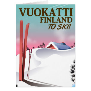 Skipposter Vuokatti Finnland
