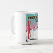 Skipposter Vuokatti Finnland Kaffeetasse (Vorderseite Links)