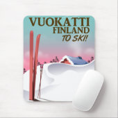 Skipposter Vuokatti Finnland Mousepad (Mit Mouse)
