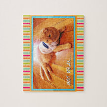 Skippy the Wonder Cat Colorful Niedlich Jigsaw Puz