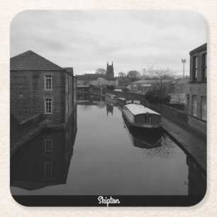 Skipton Rechteckiger Pappuntersetzer