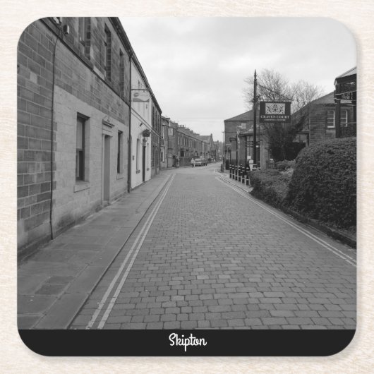Skipton Rechteckiger Pappuntersetzer (Vorderseite)