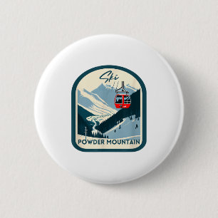 Skipulver Berg Retro Vintage Pulverberg Button