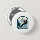 Skipulver Berg Retro Vintage Pulverberg Button (Vorne & Hinten)
