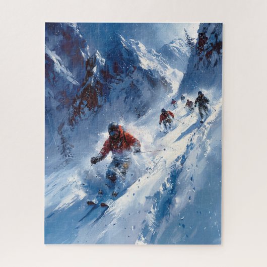 Skirätsel Puzzle (Vertikal)