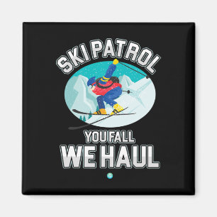 Skiraum du Fall Wir Haul Ski Winter Snowboar Magnet