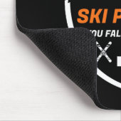 Skiraum du Fall Wir Haul Skier Assistenz Skipass Mousepad (Ecke)
