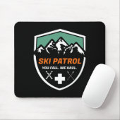 Skiraum du Fall Wir Haul Skier Assistenz Skipass Mousepad (Mit Mouse)