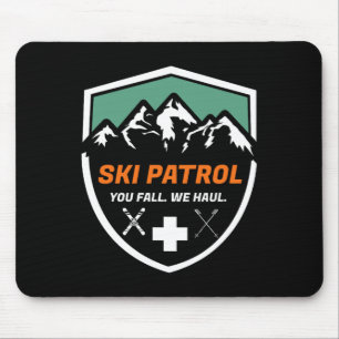 Skiraum du Fall Wir Haul Skier Assistenz Skipass Mousepad