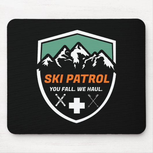 Skiraum du Fall Wir Haul Skier Assistenz Skipass Mousepad (Vorne)