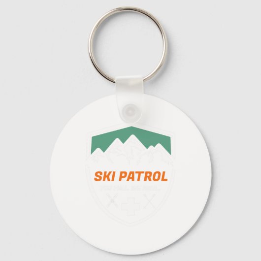 Skiraum Sie fallen wir Haul Skier Istance Skifahre Schlüsselanhänger (Vorderseite)