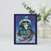 Skiraven Postkarte (Stehend Vorderseite)
