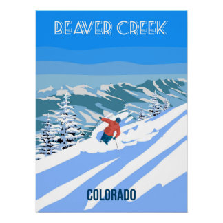 Skireiseresort poster Vintag Beaver Creek