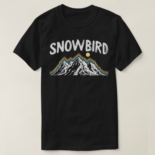 Skiretro Snowbird Skier Wintersport Ski T-Shirt (Design vorne)
