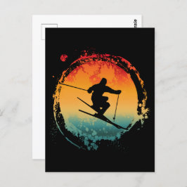 SKIRETRO VINTAG POSTKARTE