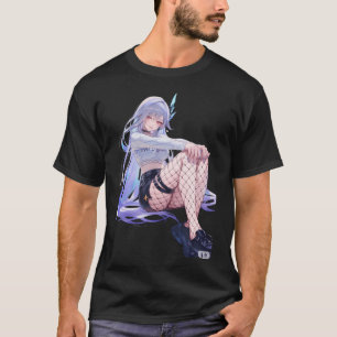 Skirk Genshin Impact Fischernetze T-Shirt