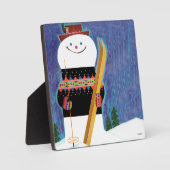 Skis for Snowman Fotoplatte (Vorderseite)