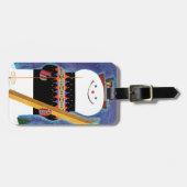 Skis für Schneemann Gepäckanhänger (Vorderseite horizontal)