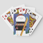 Skis für Schneemann Spielkarten (Rückseite)