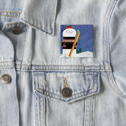 Skis für Snowman Button (Beispiel)