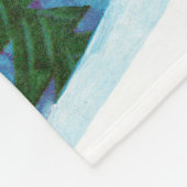 Skis für Snowman Fleecedecke (Ecke)