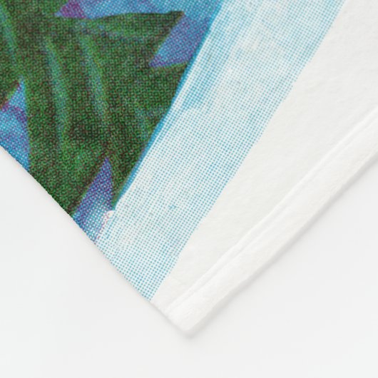 Skis für Snowman Fleecedecke (Ecke)