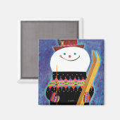 Skis für Snowman Magnet (Vorderseite/Rückseite)