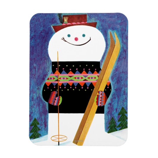 Skis für Snowman Magnet (Vertikal)