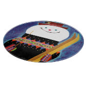 Skis für Snowman Schneidebrett (Ecke)
