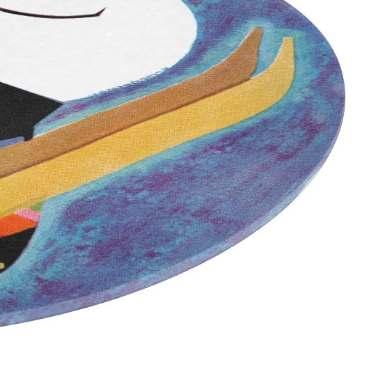 Skis für Snowman Schneidebrett (Ecke)