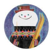 Skis für Snowman Schneidebrett (Vorderseite)