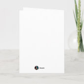 Skis, hat, boots & goggles Christmas Karte (Rückseite)