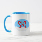 Skis Snow Oval Tasse (Links)