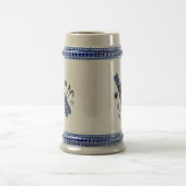 Skis, Stiefel, Polen und Schneeflocken Bierglas (Mittel)