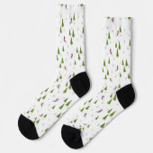 Skis und Pine Trees Socken (Linkes Detail)