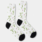 Skis und Pine Trees Socken (Rechts)
