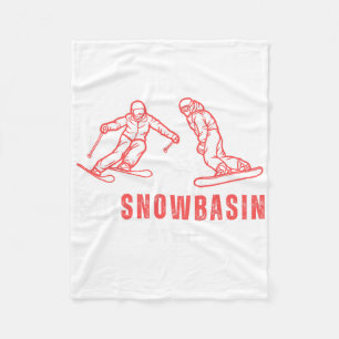 Skischnee in Utah Skigebiet Urlaub Fleecedecke
