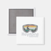 Skischneeberg-Schneeskischnee-Shirts  Magnet (Vorderseite/Rückseite)