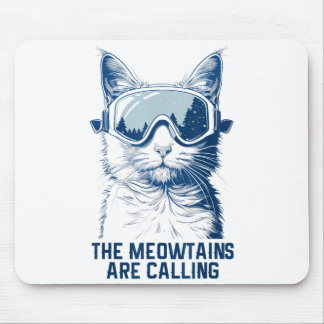 Skischneebrett Katze lustig die Meowtains rufen an Mousepad