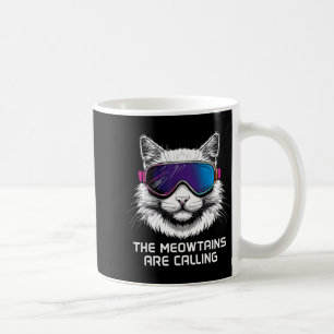 Skischneebrett Katze lustig die Meowtains rufen Kaffeetasse
