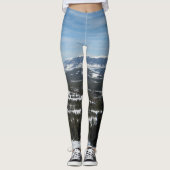 Skischneit Winterberg Blauer Himmel Leggings (Vorderseite)