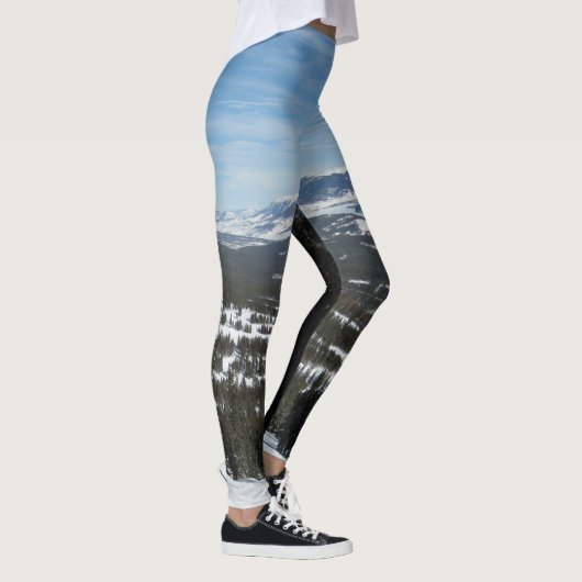 Skischneit Winterberg Blauer Himmel Leggings (Rechts)