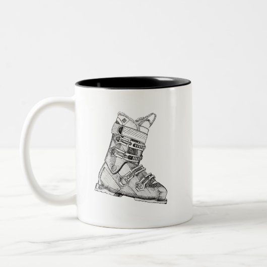 Skischuh Zweifarbige Tasse (Links)